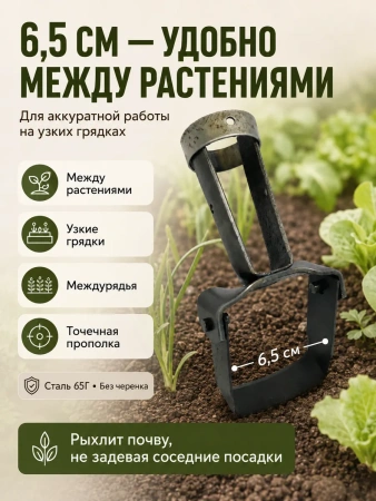 Культиватор Стриж малый 6,5 см без черенка Благодатное земледелие